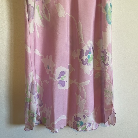 VTG Feminine Floral Nightie Miss Elaine Romantic Dress Small Pink Lingerie Bow - Picture 11 of 16